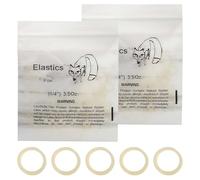 Orthodontic Elastics Bands, 2 Packs Dental Elastic Latex Rubber Bands, Elastics Braces Teeth Accessory for Braces Great Dentist, Dreadlocks, Braids, Braces Teeth Gap (Fox 1/4") A7YKXPQ