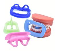 Orthodontic Mouth Opener, 4Pcs Food Grade Silicone Cheek Retractor Oral Examination, Patient Safe High Temperature Resistance for Dental Hospital