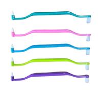 Orthodontic Toothbrush 6PCS Braces Cleaning Brush, 2-in-1 Double Head Braces Brush for Interdental and Wisdom Teeth, Soft Single Tufted Orthodontic Oral