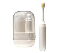Orthodontic Toothbrushes - Toothbrush Travel Kit | Space-Saving Toothbrushs | Ergonomic Multi-Functional Foldable Cup Holder Toiletries for Travels Business Trip Camping Outdoor Activities