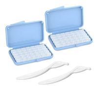 Orthodontic Wax for Braces,Dental Wax for Braces,2 Boxes Braces Wax Whit Applicator Tool