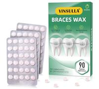 Orthodontic Wax for Braces Individual Hygienic Packaging Dental Wax Dots Strawberry 90PCS