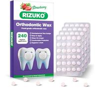 Orthodontic Wax with Strawberry Scent, Dome-Shaped Microcrystalline Dots