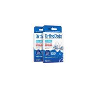 OrthoDots CLEAR (24 Count) - Moisture Activated, Silicone Dental Wax Alternative for Pain Caused by Braces. OrthoDots Stick Better & Stay on Longer th
