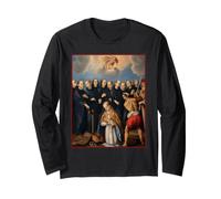Orthodox Catholic Icon Saint Bertharius of Monte Cassino Long Sleeve T-Shirt