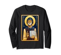 Orthodox Icon Benedict of Nursia Long Sleeve T-Shirt
