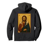 Orthodox Icon: Jesus Christ The Good Shepherd Pullover Hoodie