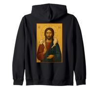 Orthodox Icon: Jesus Christ The Good Shepherd Zip Hoodie
