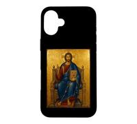 Orthodox Icon of Jesus Christ Enthroned Case for iPhone 16 Plus