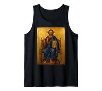 Orthodox Icon of Jesus Christ Enthroned Tank Top