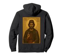 Orthodox Icon of Saint Gabriel the Fool for Christ Pullover Hoodie