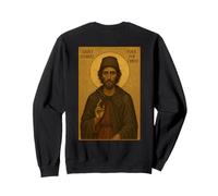 Orthodox Icon of Saint Gabriel the Fool for Christ Sweatshirt