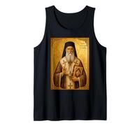 Orthodox Icon of Saint Nektarios of Aegina Tank Top