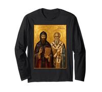Orthodox Icon of Saints Cyril and Methodius Long Sleeve T-Shirt