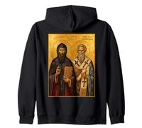 Orthodox Icon of Saints Cyril and Methodius Zip Hoodie