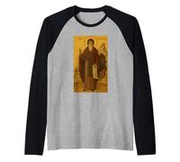 Orthodox Icon of St. Anthony The Great Raglan Baseball Tee