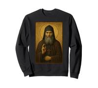 Orthodox Icon of St Gabriel Urgebadze Sweatshirt