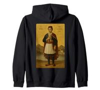 Orthodox Icon of St. Georgios the New Martyr of Ioannina Zip Hoodie