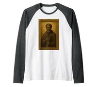 Orthodox Icon of St. Moses The Black Raglan Baseball Tee