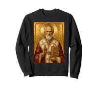 Orthodox Icon of St Nicholas of Myra Sweatshirt