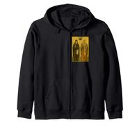Orthodox Icon of St. Paisios and St. Arsenios Zip Hoodie