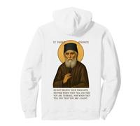 Orthodox Icon of St. Paisios the Athonite with Quote Pullover Hoodie