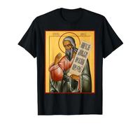 Orthodox Icon Prophet Amos Value Graphic T-Shirt, Men, Black, M