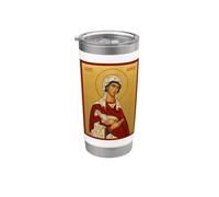Orthodox Icon Saint Agnes Stainless Steel Insulated Tumbler