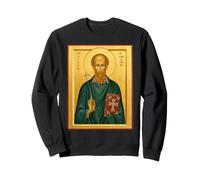 Orthodox Icon Saint Aidan of Lindisfarne Sweatshirt