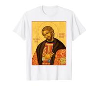 Orthodox Icon Saint Alexander Nevsky Value Graphic T-Shirt, Men, White, XL