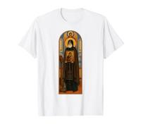 Orthodox Icon Saint Alypius of the Caves Value Graphic T-Shirt, Men, White, M