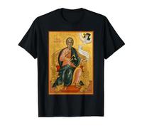 Orthodox Icon Saint Andrew the Apostle Value Graphic T-Shirt, Men, Black, S
