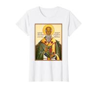 Orthodox Icon Saint Aristibule the Elder Value Graphic T-Shirt, Women, White, XS