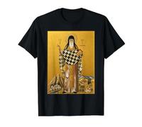 Orthodox Icon Saint Arsenios the Cappadocian Value Graphic T-Shirt, Men, Black, S