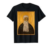 Orthodox Icon Saint Arsenius Value Graphic T-Shirt, Men, Black, M