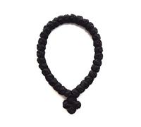Orthodox Prayer Rope 33 Knots 100% Wool (Black)