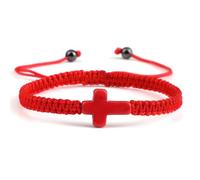 Orthodox Prayer Rope New Christian Prayer Cross Braided Bracelet For Women Men, Red Nylon Thread Couple Bracelets Adjustable Yoga Healing Bangle Chain Jewelry, Anglican Prayer Beads, Chotki Komboskini