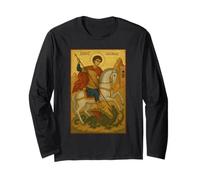 Orthodox Saint George & Dragon Icon Icon Long Sleeve T-Shirt
