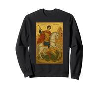 Orthodox Saint George & Dragon Icon Icon Sweatshirt