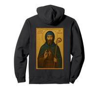 Orthodox Saint Kevin of Ireland Icon Pullover Hoodie