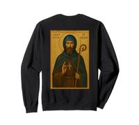 Orthodox Saint Kevin of Ireland Icon Sweatshirt