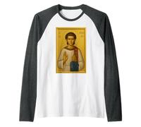 Orthodox Saint Stephen Protomartyr Icon Raglan Baseball Tee