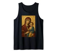 Orthodox Theotokos Icon - Mary with Jesus Christ Child Tank Top
