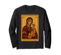 Orthodox Theotokos Icon of the The Saver of Souls Long Sleeve T-Shirt