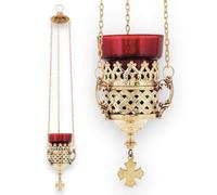 Orthodox vigil oil lamp pendant, altar or church