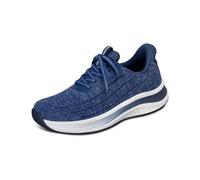 Orthofeet Hands-Free Orthopaedic Nira Women's Slip-in Trainers, Indigo, 5 Wide UK