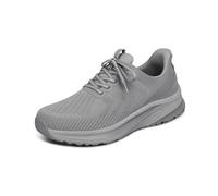 Orthofeet Men's Orthopedic Hands-Free Tilos Slip-On Sneakers, Grey, Size 8.5 Wide