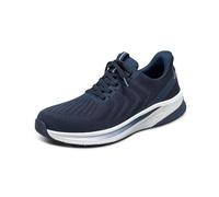 Orthofeet Men's Orthopedic Hands-Free Tilos Slip-On Sneakers, Navy, Size 7 Wide