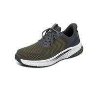 Orthofeet Men's Orthopedic Hands-Free Tilos Slip-On Sneakers, Olive, 11.5