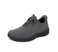 Orthofeet Men's Orthopedic Knit Yari Hands-Free Sneakers, Grey, Size 11